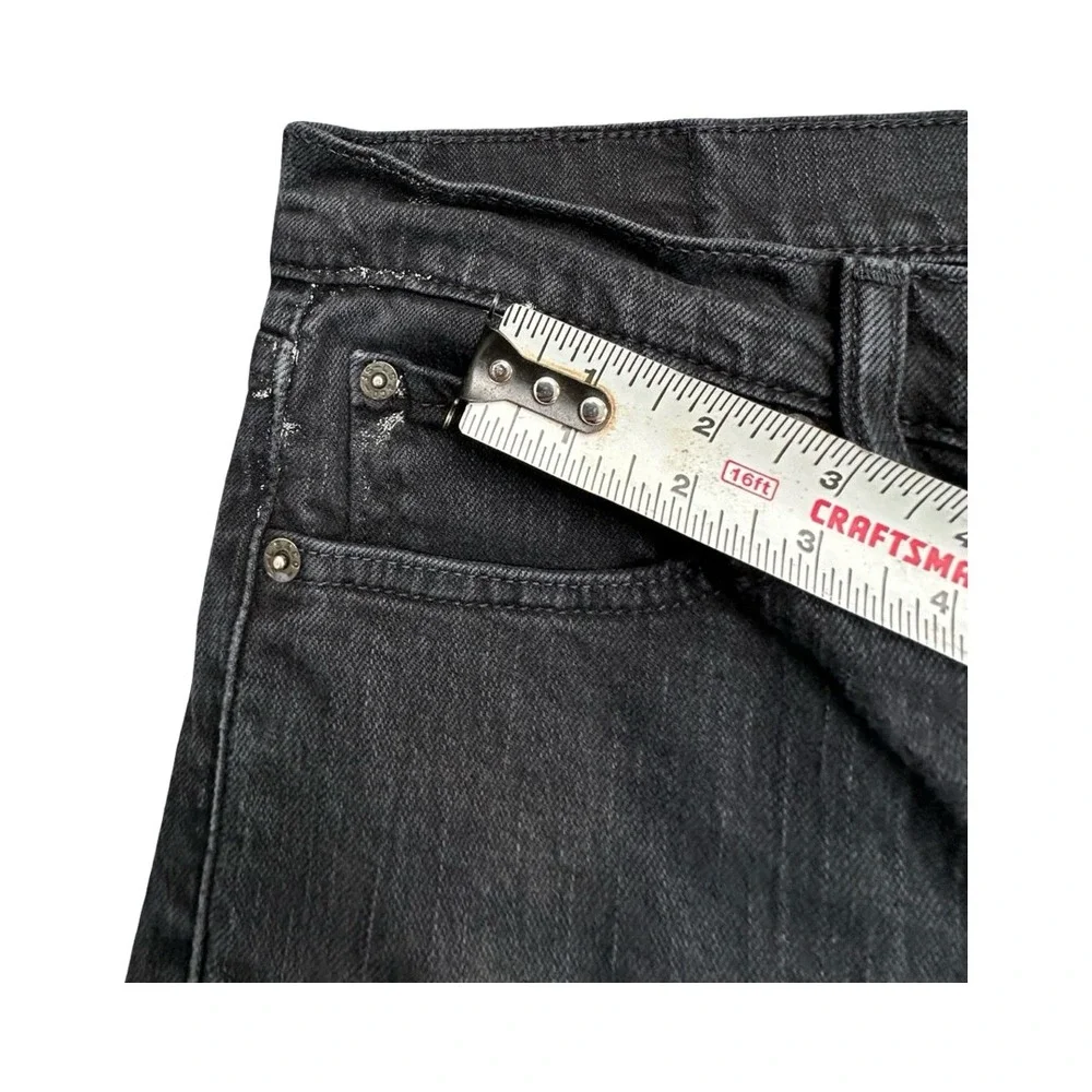 Levi's Jeans Mens W32 L32 Black 511 Slim Fit Bleach Dip Dye Custom Punk Grunge